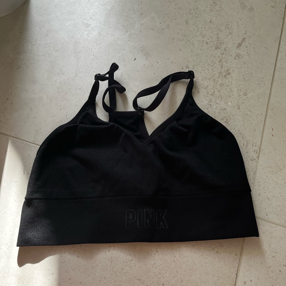 pink workout bra